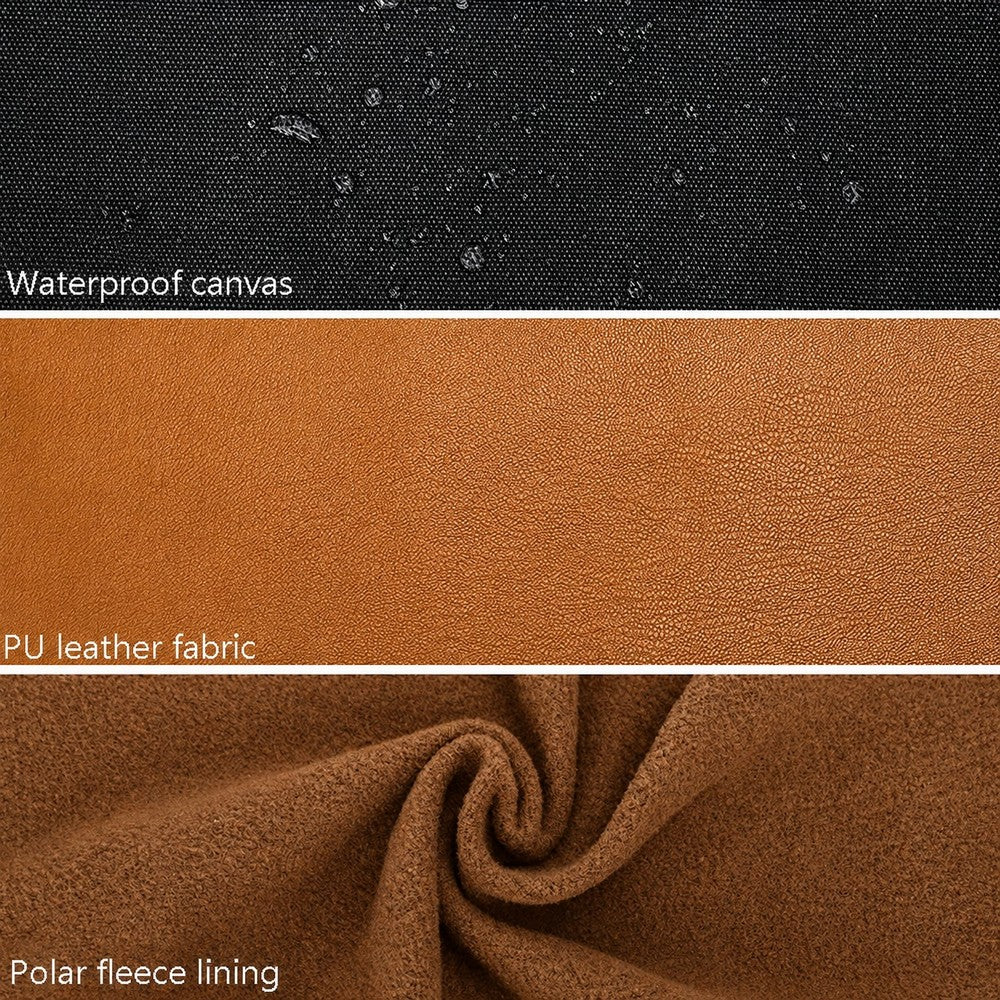 Geanta Foto S.C.COTTON 18 x 10.5 x 11 cm - Interior Fleece, Exterior Impermeabil, Bej