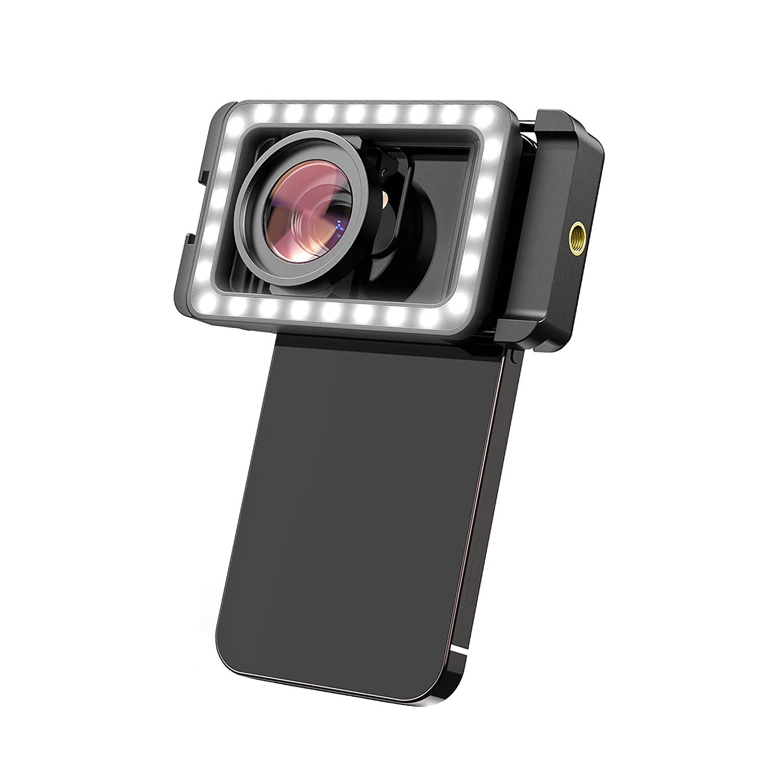 Lentila Macro Telefon, 15X, Lumina Foto LED, Apexel, Universal