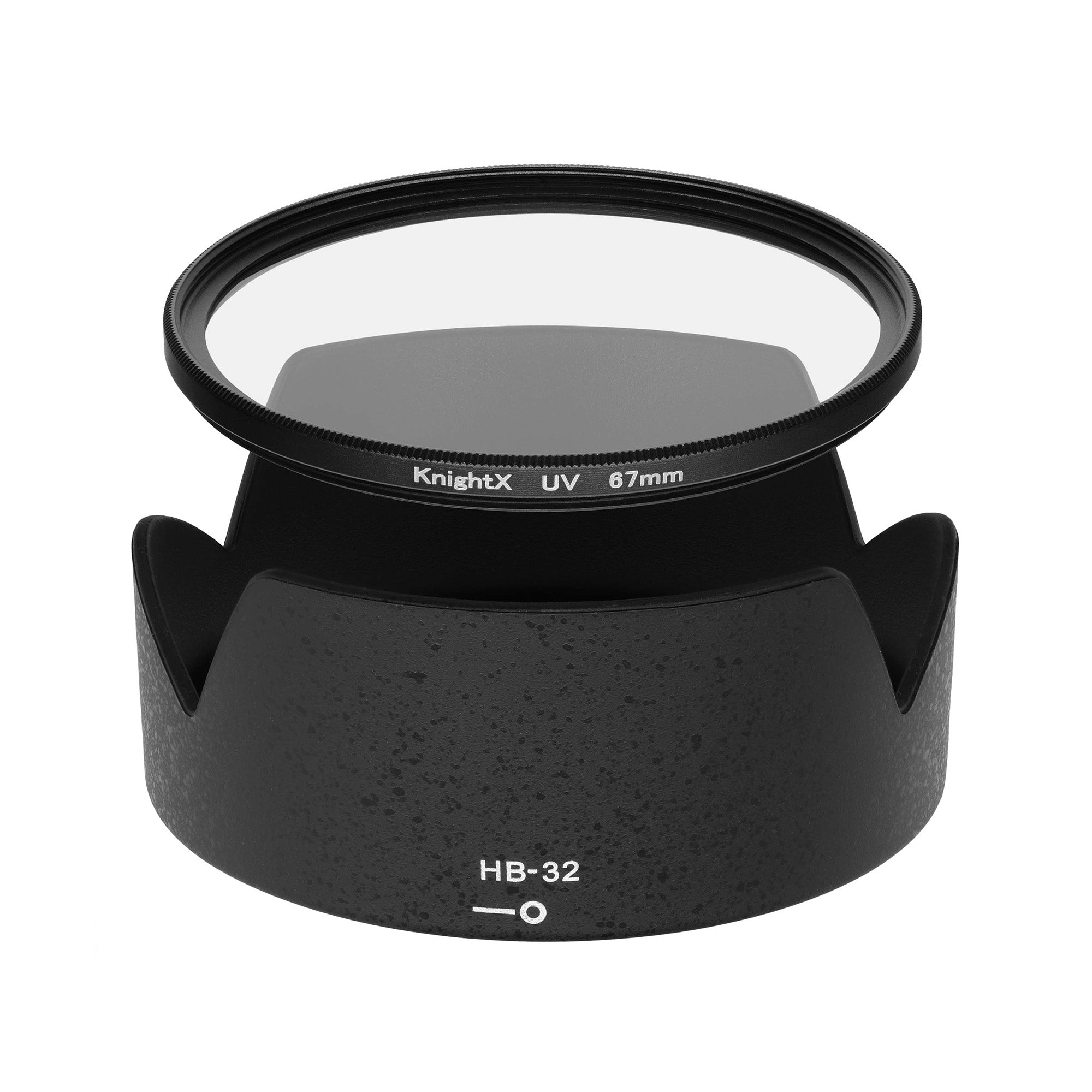Kit Parasolar si Filtru KnightX Black Protector pentru Nikon 18-140, 18-135, 18-105, 18-70