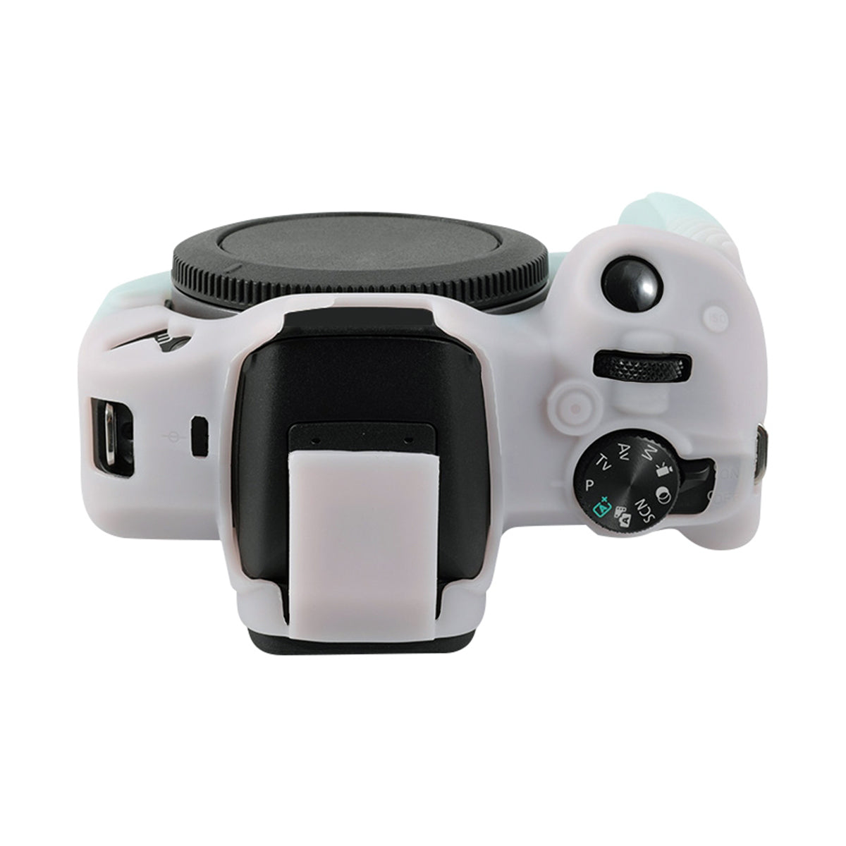 Husa de Silicon pentru Canon EOS R50 - Protectie Body Anti-zgarieturi si Anti-soc - Verde Dual