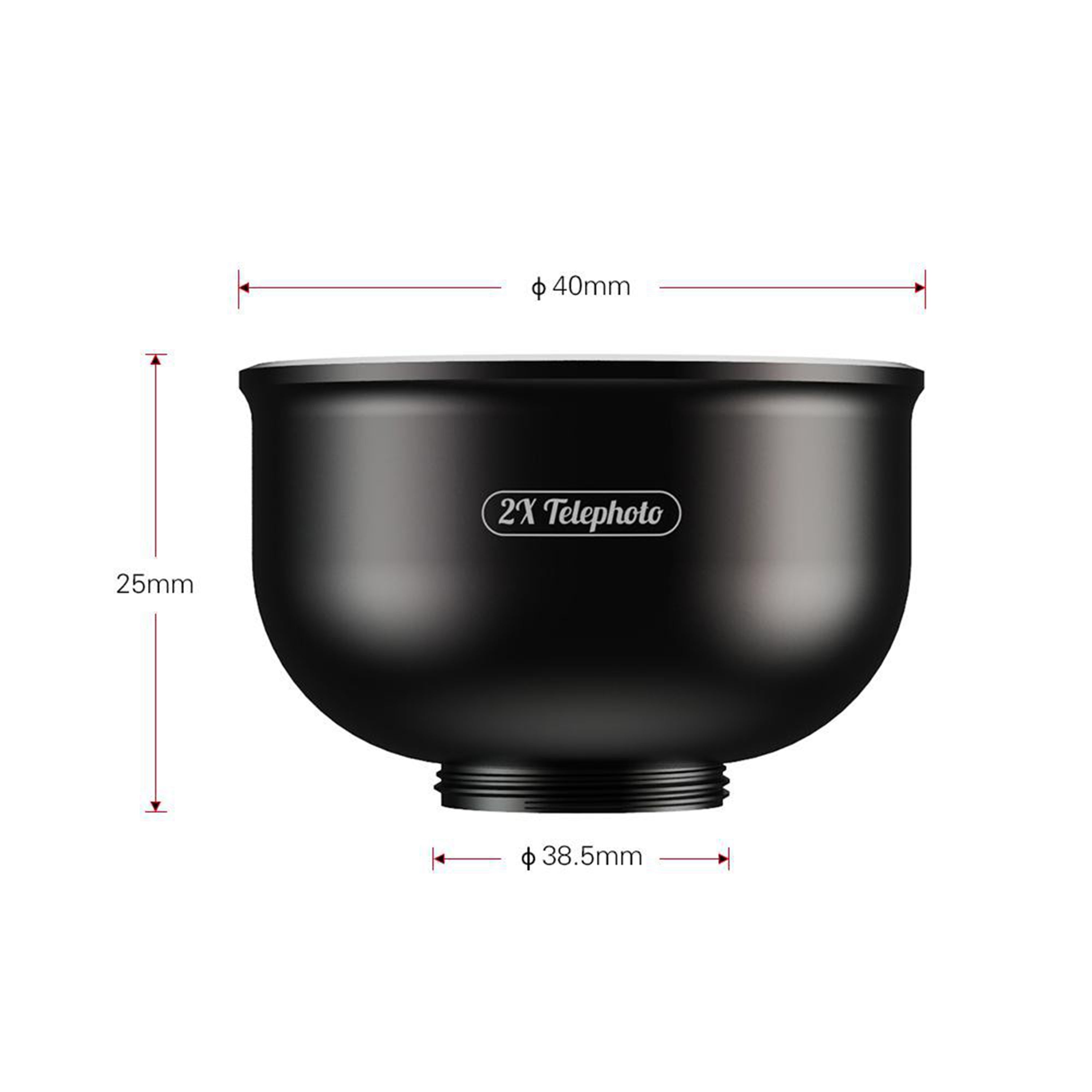 Lentila Portret 2X HD, Apexel, Telephoto, Multi Layer, 4K Pro, Clip Universal