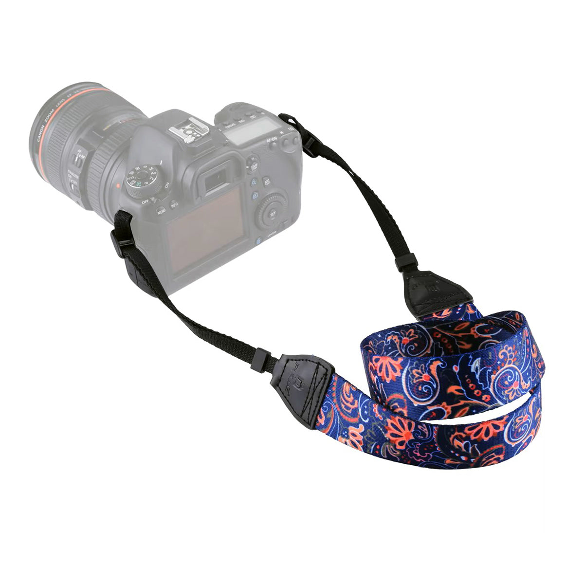 Curea de Umar PULUZ pentru Camere Foto DSLR si Mirrorless – Universala, Reglabila, Vintage Floral