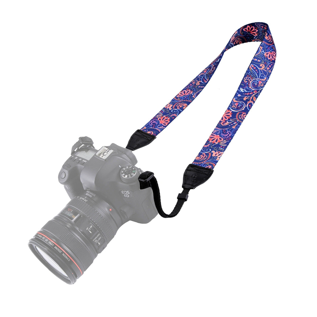 Curea de Umar PULUZ pentru Camere Foto DSLR si Mirrorless – Universala, Reglabila, Vintage Floral