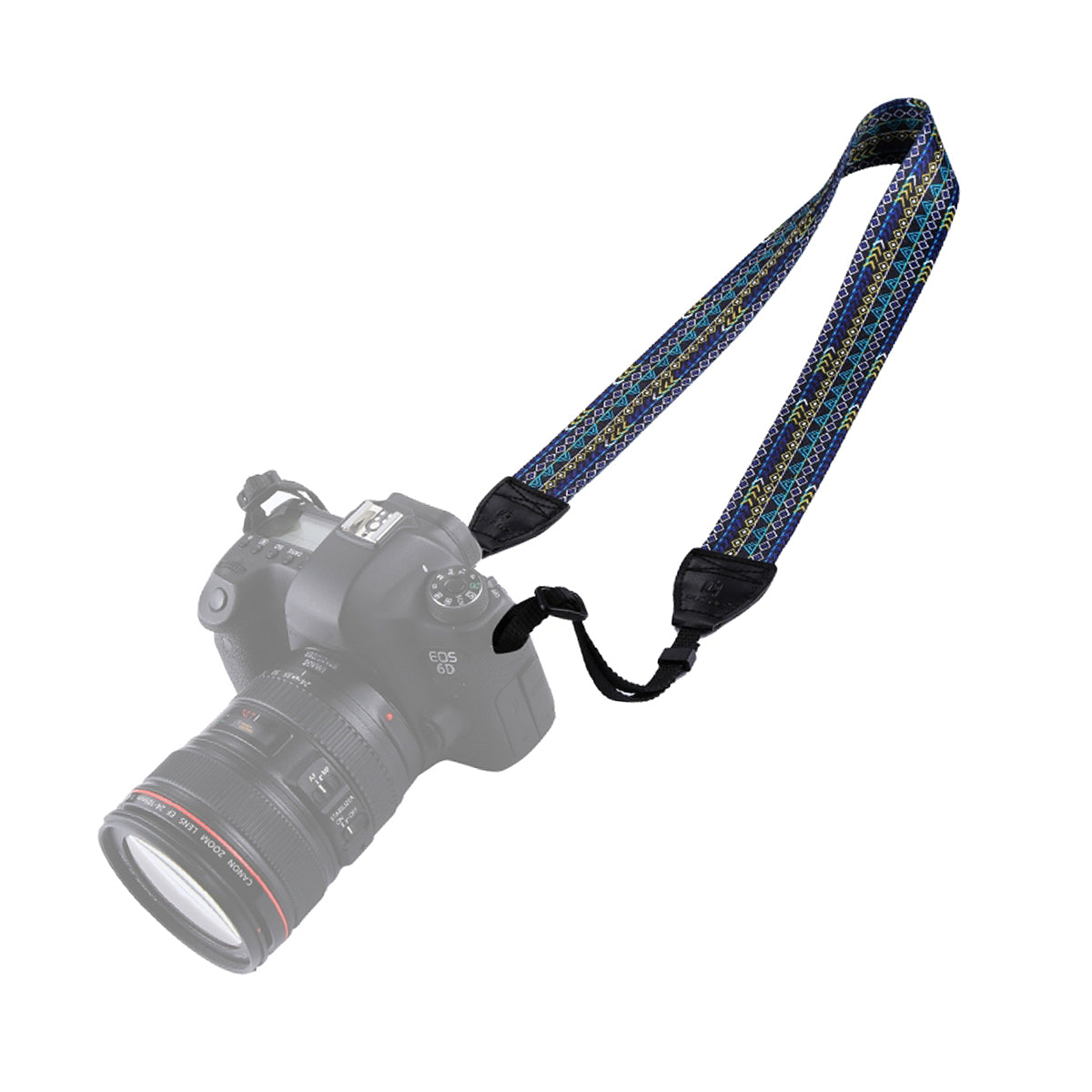 Curea de Umar PULUZ pentru Camere Foto DSLR si Mirrorless – Universala, Reglabila, Vintage Geometric