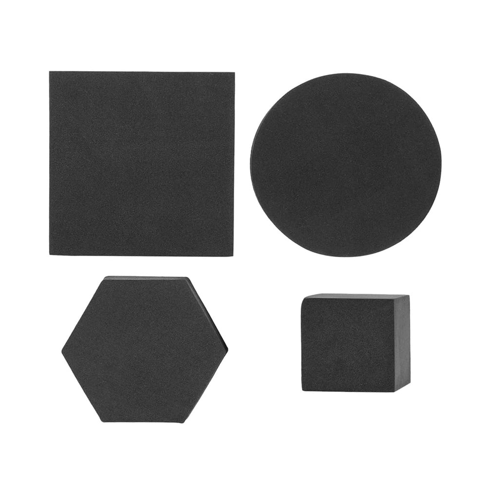 Set 8 Cuburi Geometrice – Recuzita Studio Foto, Spuma Polimer, Rezistente la Apa, - Negru