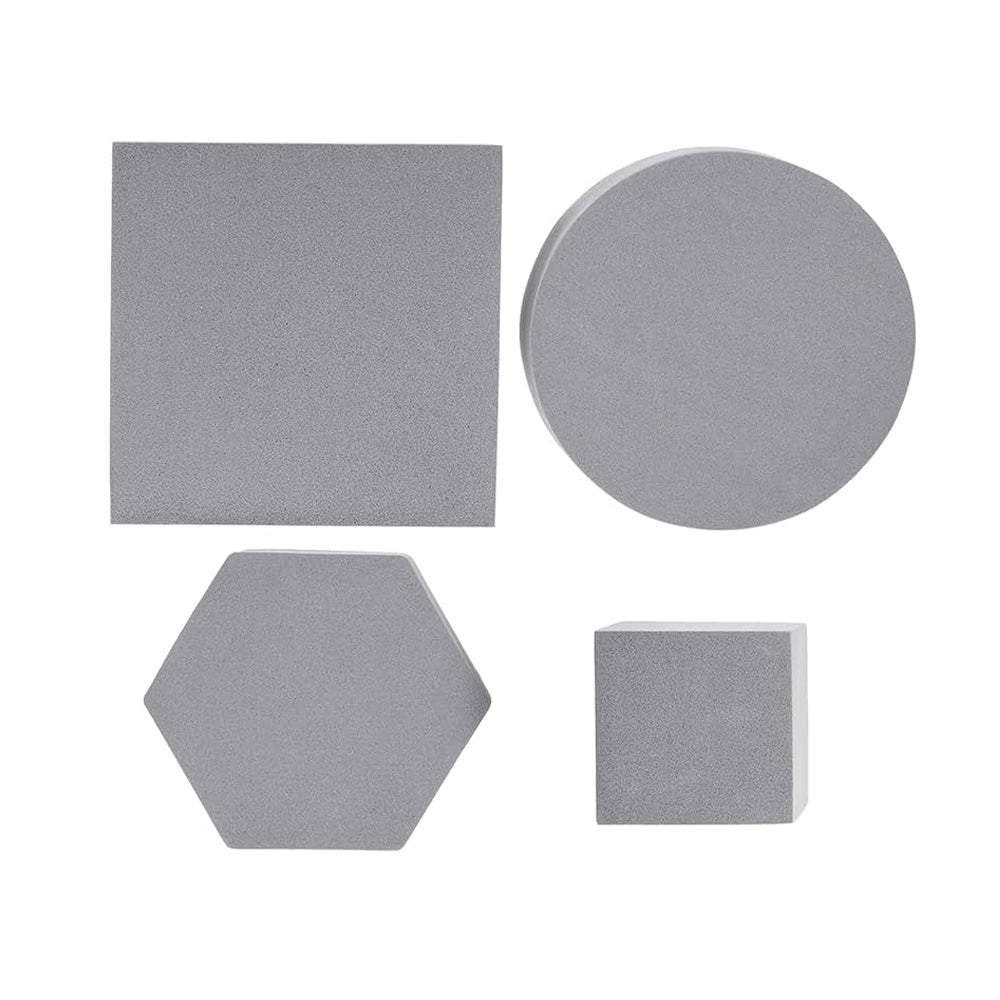 Set 8 Cuburi Geometrice – Recuzita Studio Foto, Spuma Polimer, Rezistente la Apa - Gri