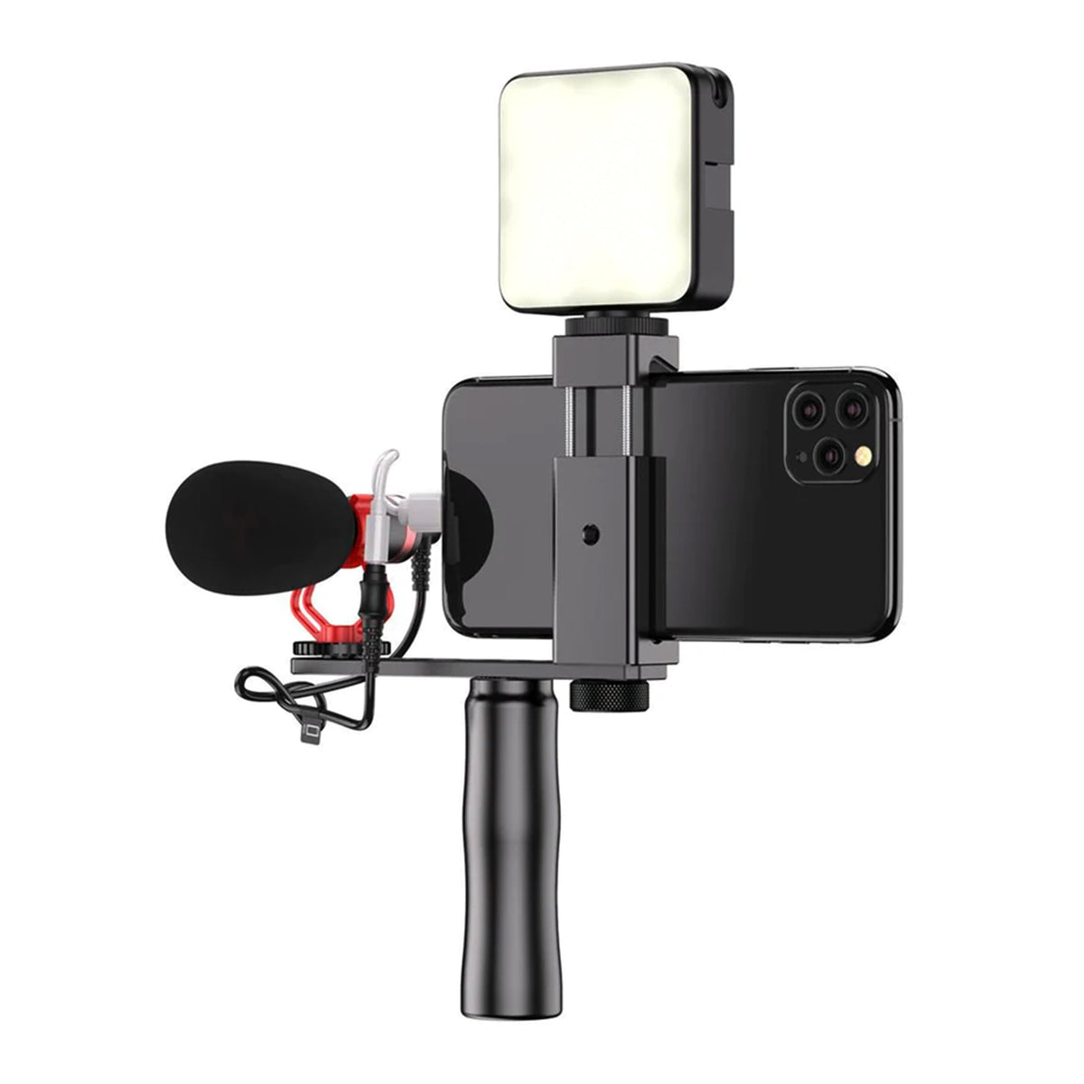 Grip smartphone Apexel APL-VG01 cu filet 1/4 pentru trepiede, suporturi si accesorii foto-video compatibile