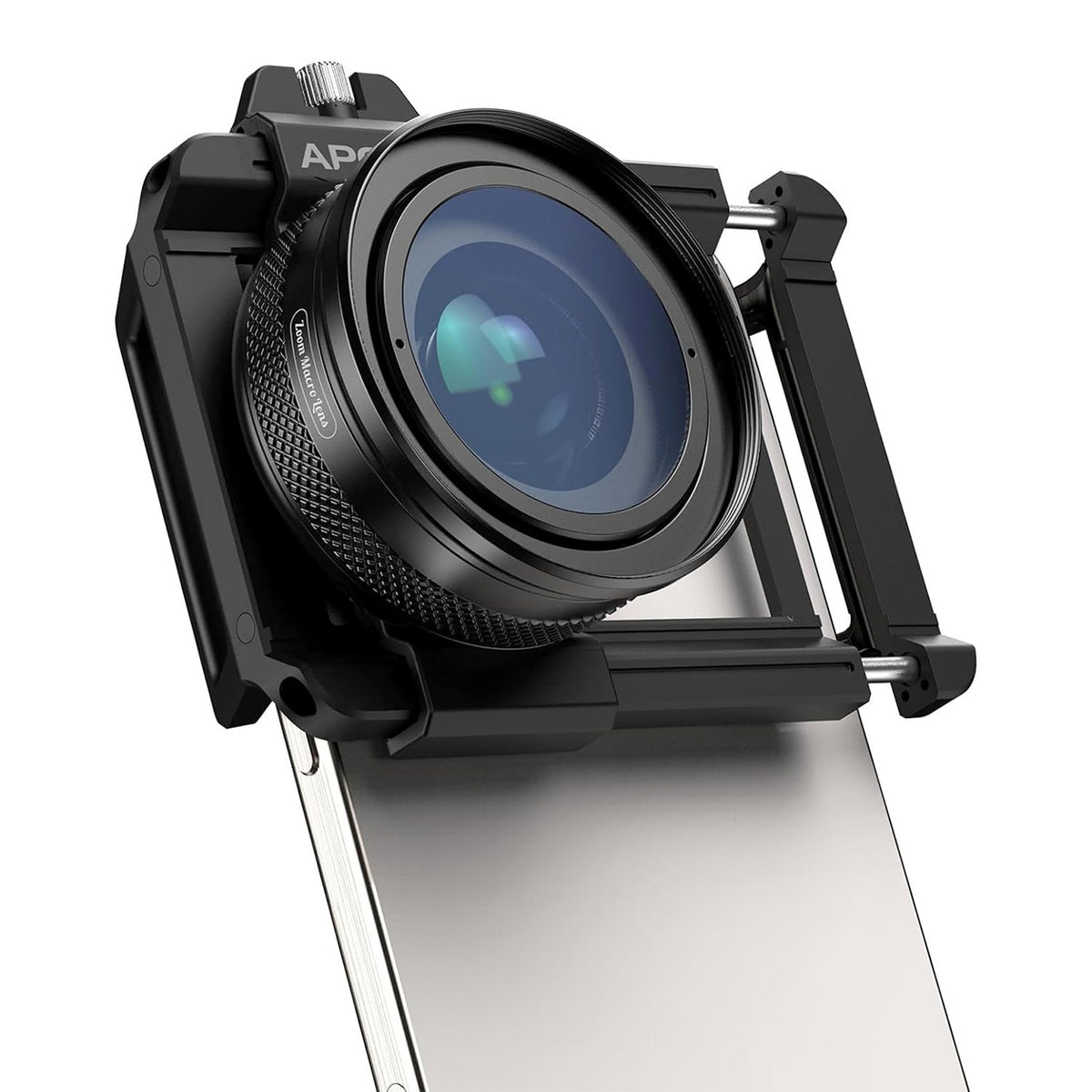 Lentila macro Apexel ZoomMacro pentru close-up cu smartphone-ul, ideala pentru texturi si detalii fine