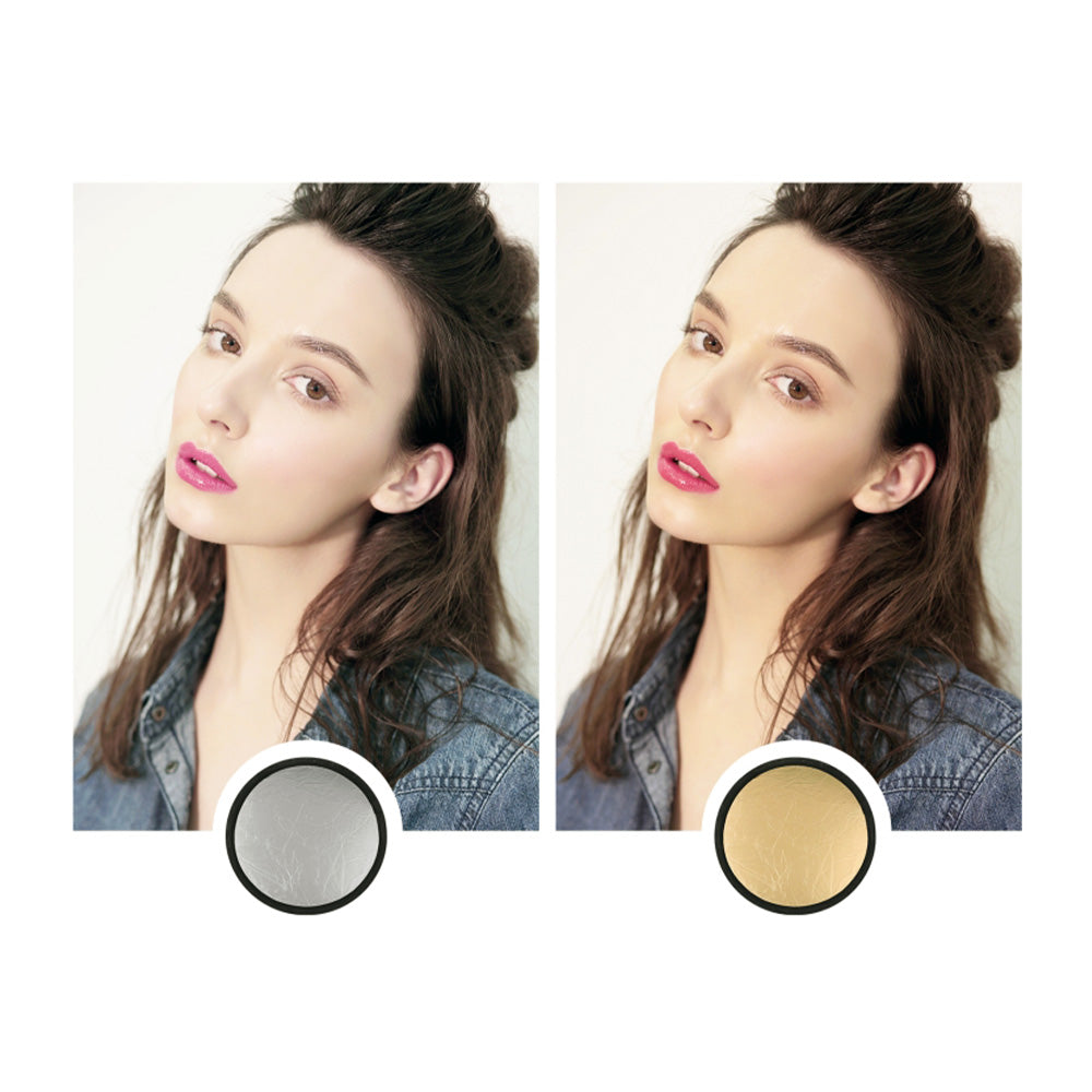 Set Reflector Foto 2 in 1 pentru Studio, Puluz - Difuzie si Reflectie Lumina, Pliabil