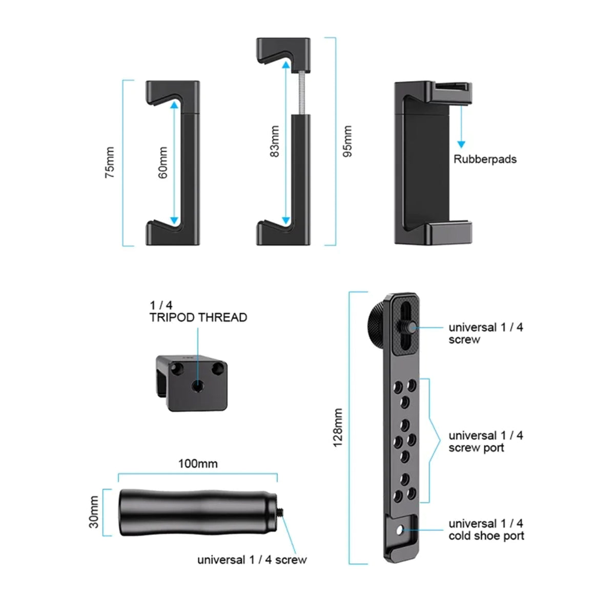 Suport telefon reglabil Apexel APL-VG01 pentru smartphone-uri cu latime aproximativa intre 6 si 8.3 cm