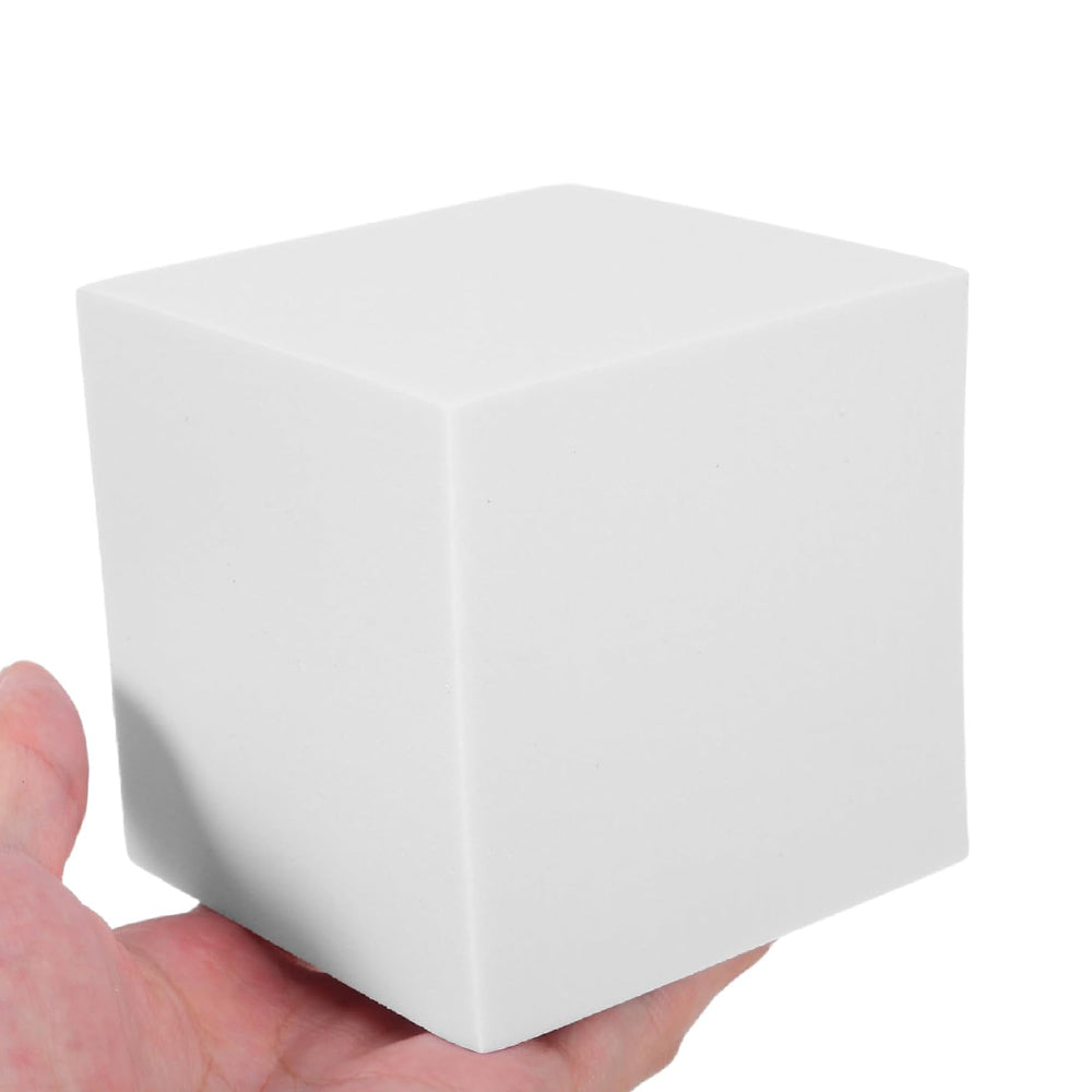Set 8 Cuburi Geometrice – Recuzita Studio Foto, Spuma Polimer, Rezistente la Apa, - Alb