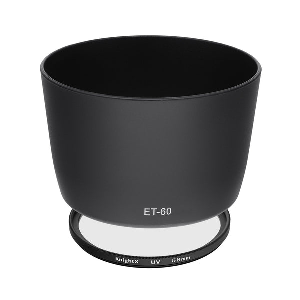 Kit Protectie Canon RF 75-300mm f/4-5.6 - Filtru UV KnightX 58mm + Parasolar ET-60