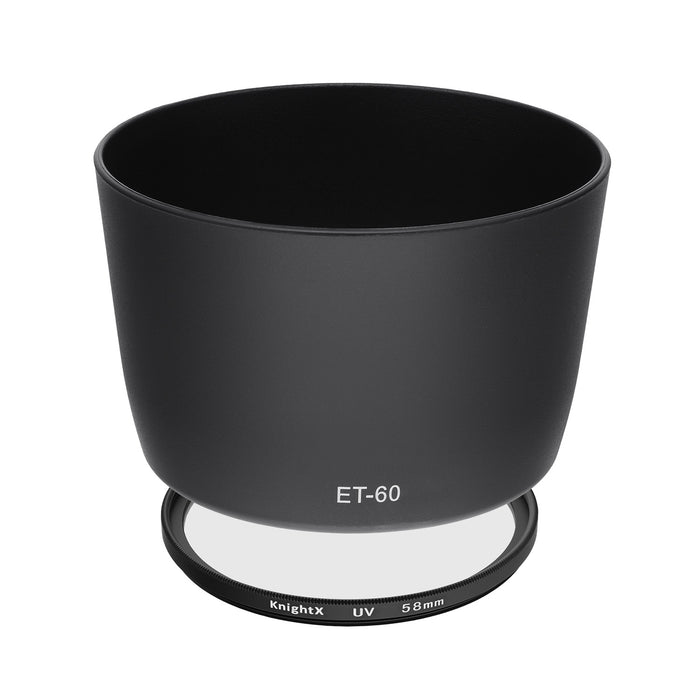 Kit Protectie Canon RF 75-300mm f/4-5.6 - Filtru UV KnightX 58mm + Parasolar ET-60