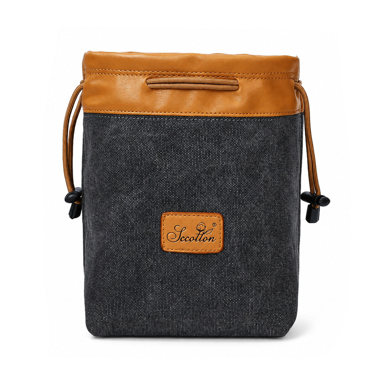 Geanta Foto S.C.COTTON 22 x 14 x 12 cm - Interior Fleece, Exterior Impermeabil, Negru