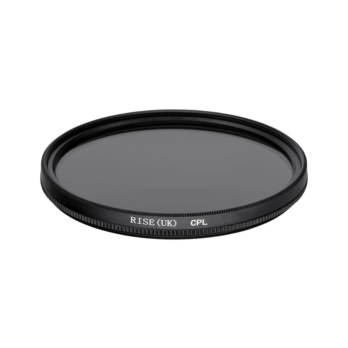 Filtru CPL polarizare circulara Rise(UK) 49mm, sticla optica, rama slim din aluminiu