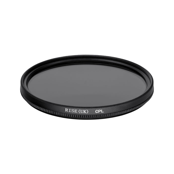 Filtru CPL polarizare circulara Rise(UK) 52mm, sticla optica, rama slim din aluminiu