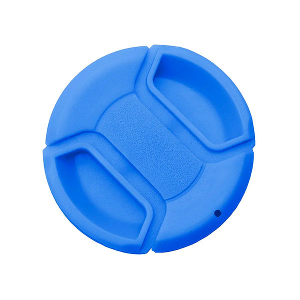 Capac Obiectiv 58mm Albastru, FotoManiac, pentru Camere Foto DSLR, Mirrorless, Compact