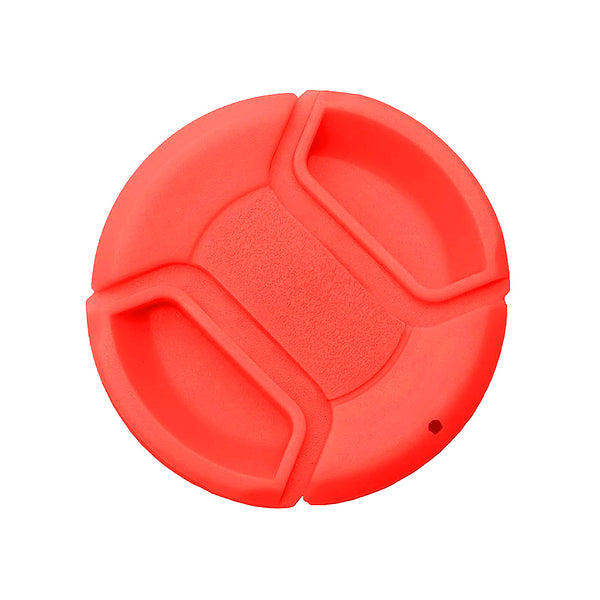 Capac Obiectiv 58mm Portocaliu, FotoManiac, pentru Camere Foto DSLR, Mirrorless, Compact