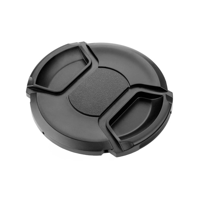 Capac obiectiv 77mm cu prindere centrala si snur, din plastic ABS
