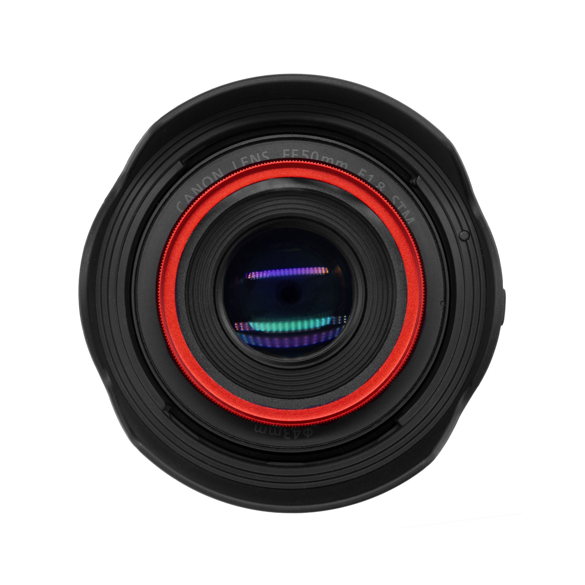 Kit Parasolar si Filtru KnightX Red Protector pentru Canon EF 50mm f/1.8 IS STM