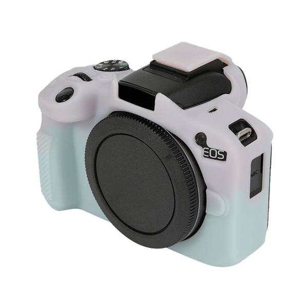 Husa de Silicon pentru Canon EOS R50 - Protectie Body Anti-zgarieturi si Anti-soc - Verde Dual