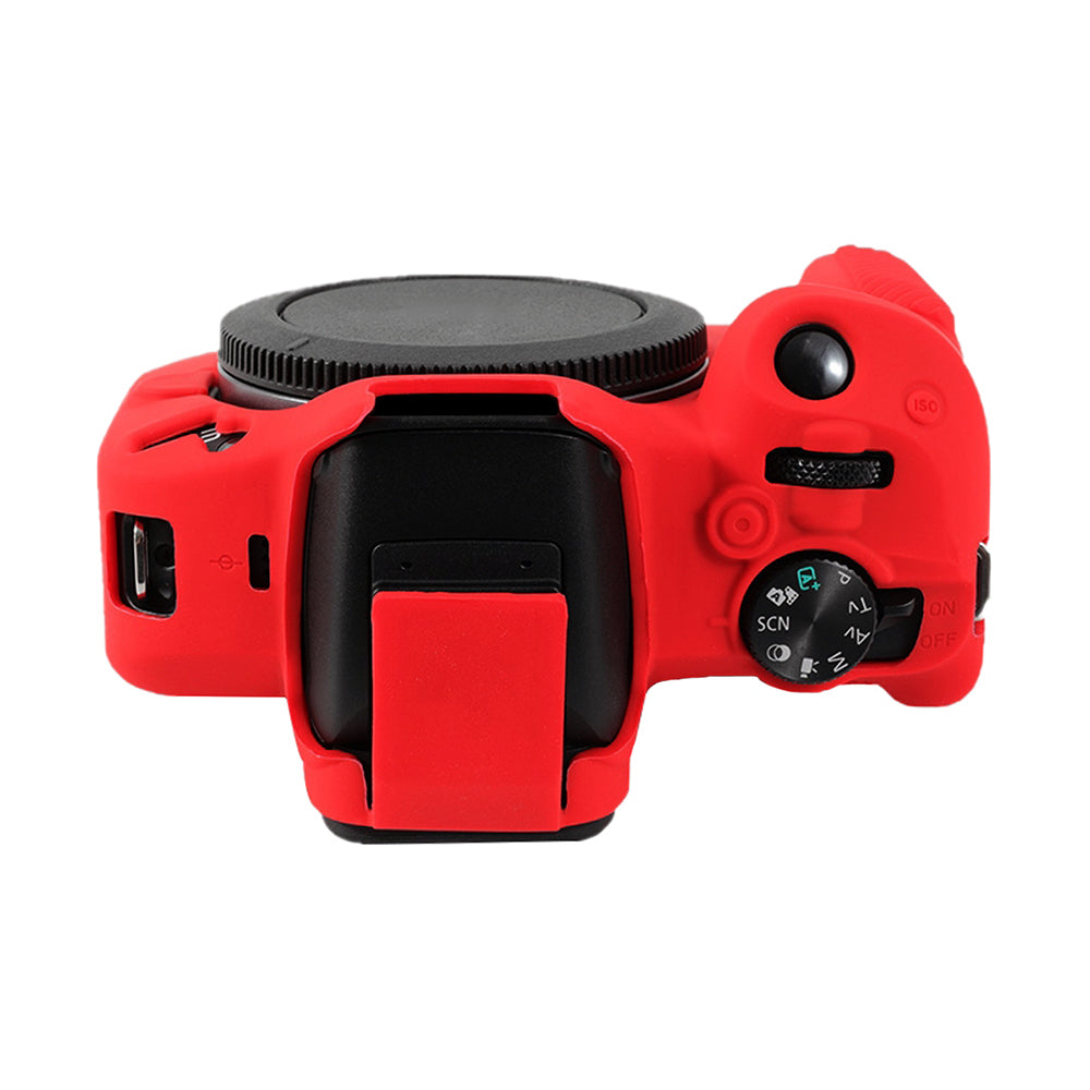 Husa de Silicon pentru Canon EOS R50 - Protectie Body Anti-zgarieturi si Anti-soc - Rosu Intens