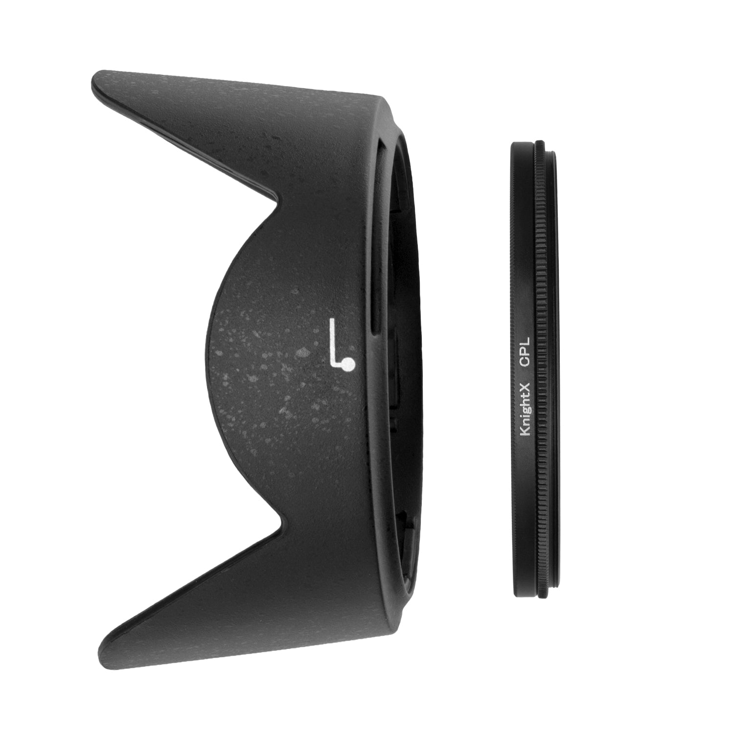 Kit Parasolar si Filtru CPL KnightX pentru Nikon AF-P DX Nikkor 18-55mm VR