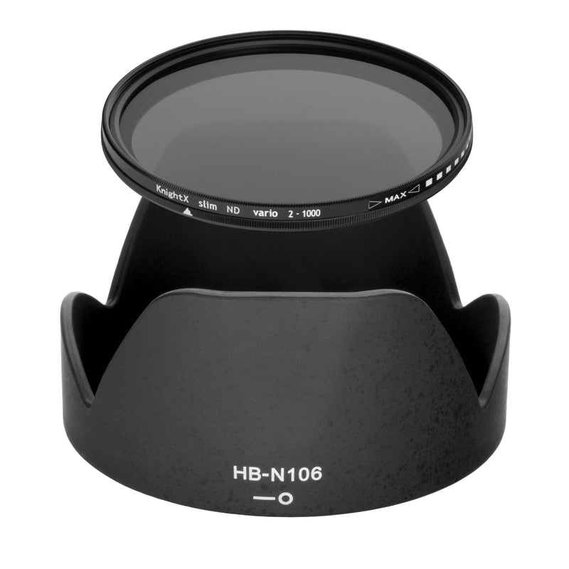 Kit Parasolar si Filtru ND2-1000 Variabil KnightX pentru Nikon AF-P DX Nikkor 18-55mm VR