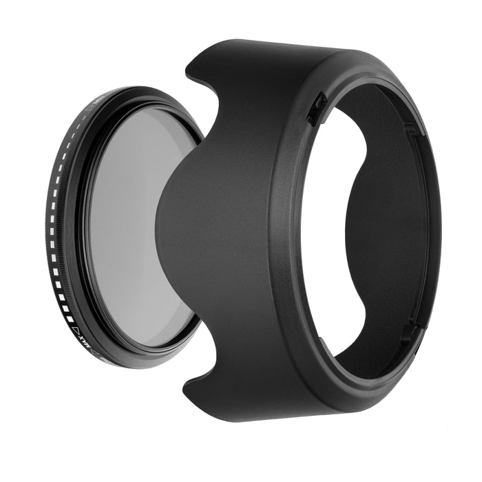 Kit Expunere pentru Canon EF-S 18-55mm IS STM - Filtru ND2-ND1000 KnightX 58mm + Parasolar EW-63C
