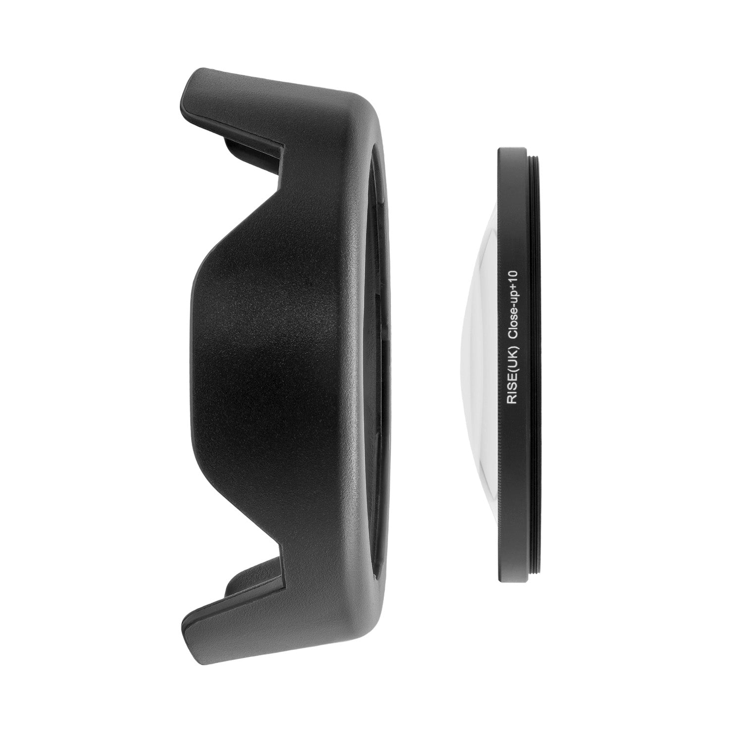 Kit Parasolar si Filtru Macro Closeup +10 Rise(UK) pentru Canon EF-S 18-55 IS II, III