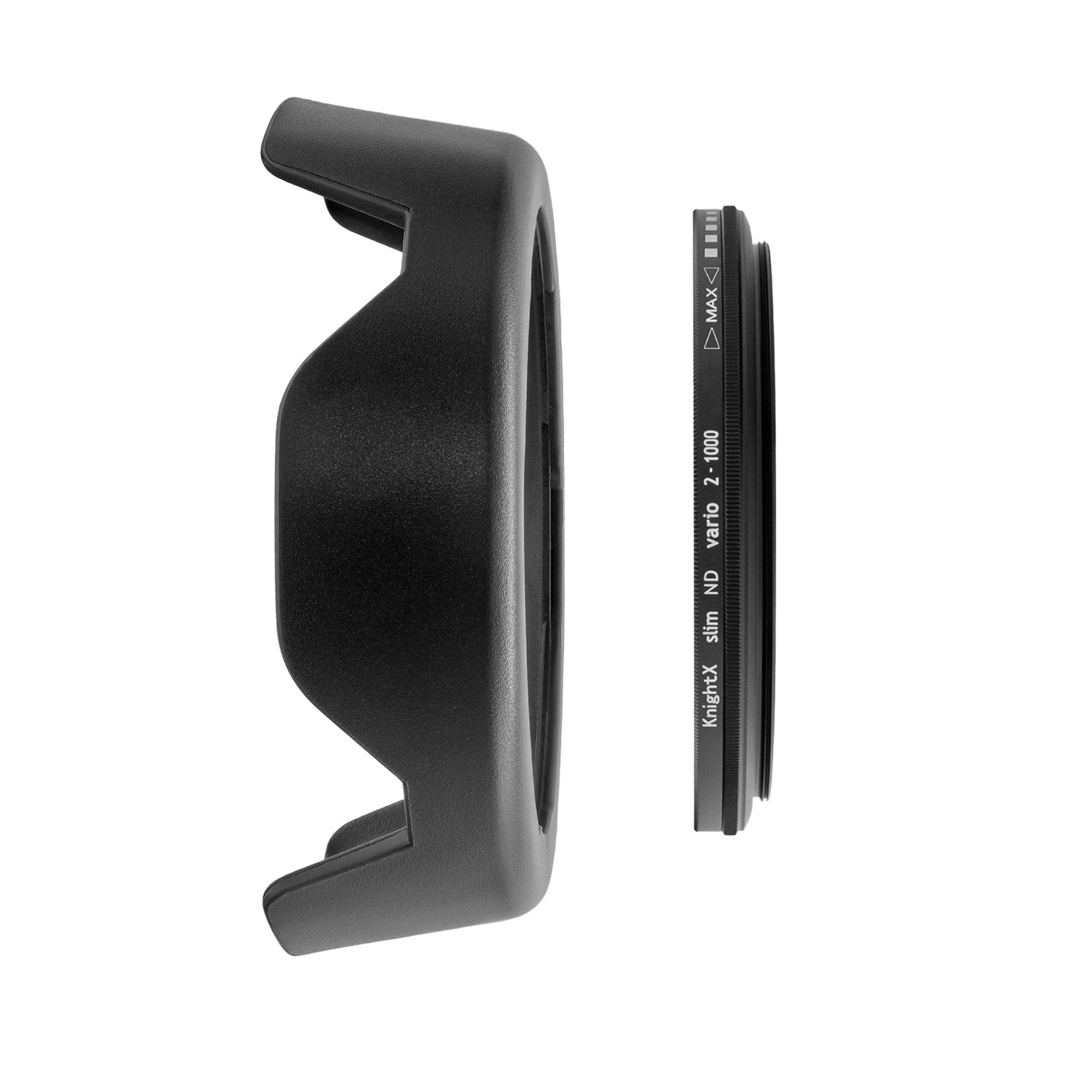 Kit Parasolar si Filtru ND2-1000 Variabil KnightX pentru Canon EF-S 18-55 IS II, III