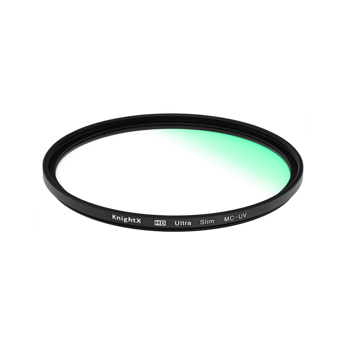 Filtru MC UV HD KnightX 62mm, sticla optica HD multicoated, rama ultra slim din aluminiu