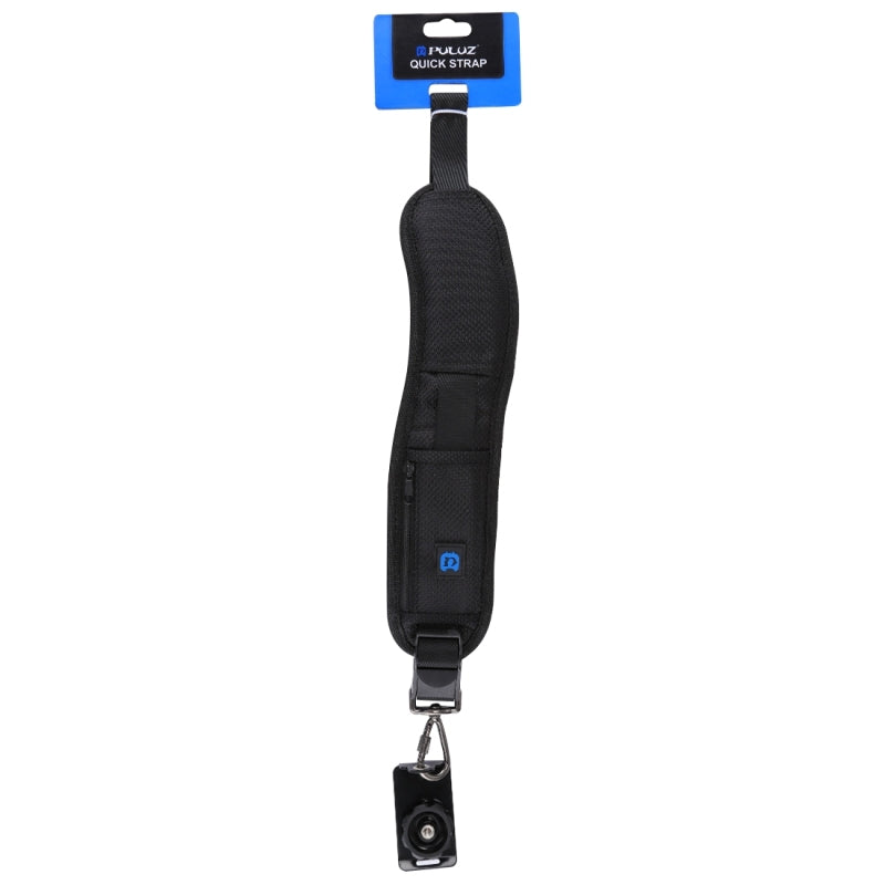 Curea de Umar PULUZ pentru Camere Foto DSLR si Mirrorless – Universala, Reglabila, Negru