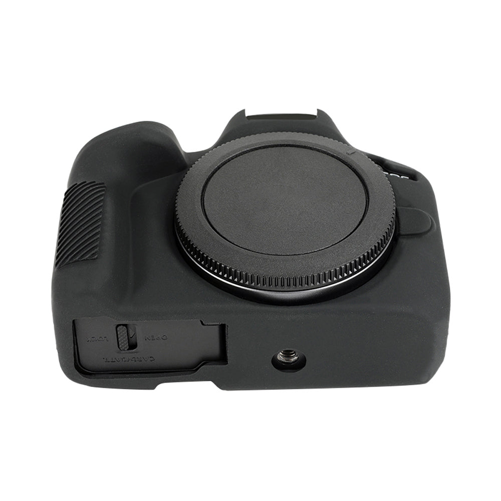 Husa de Silicon pentru Canon EOS R50 - Protectie Body Anti-zgarieturi si Anti-soc - Negru Mat