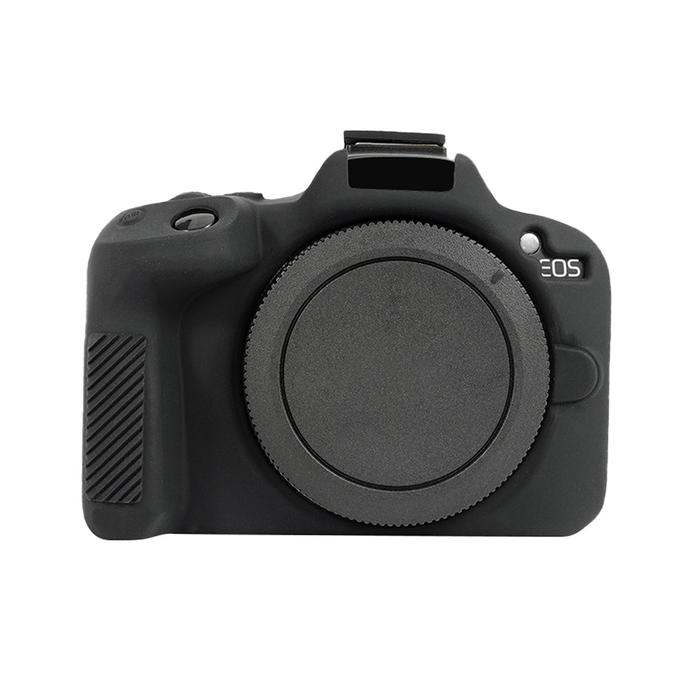Husa de Silicon pentru Canon EOS R50 - Protectie Body Anti-zgarieturi si Anti-soc - Negru Mat