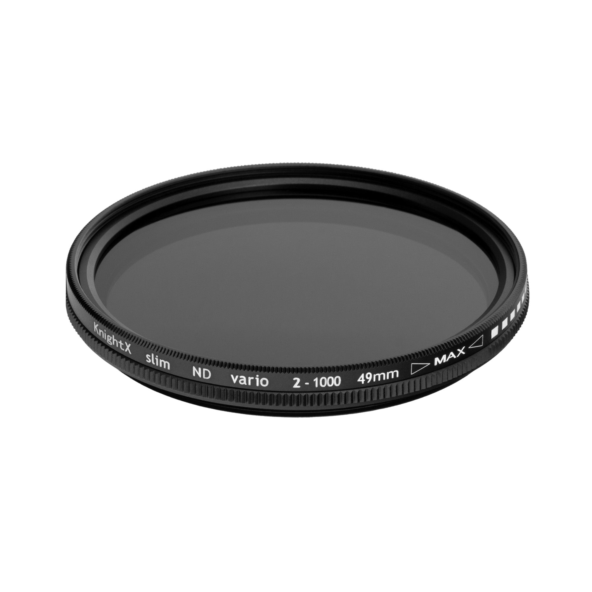 Filtru ND2-ND1000, KnightX, 52mm, Vario Fader (Densitate Neutra Variabila 1-10 f stop), Slim