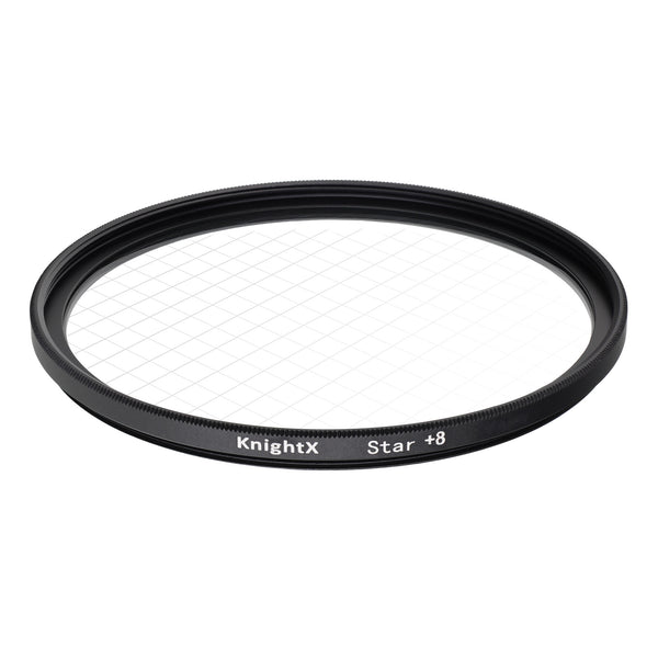 Filtru Foto Star, 8 raze, KnightX, 58mm, Inel Rotativ, Ultra Slim