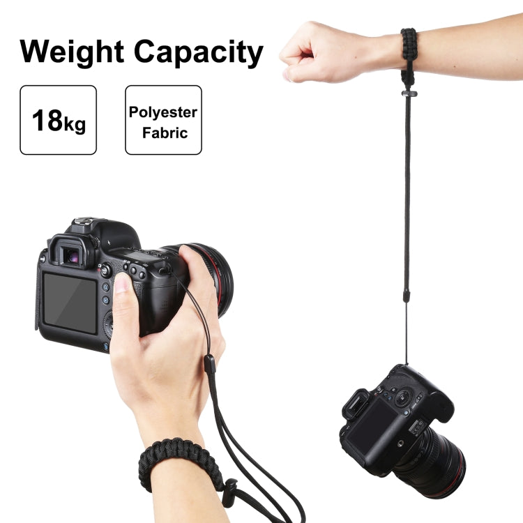 Snur de Mana PULUZ Braided Sport pentru Camera Foto DSLR si Mirrorless – Anti-Pierdere, Reglabil