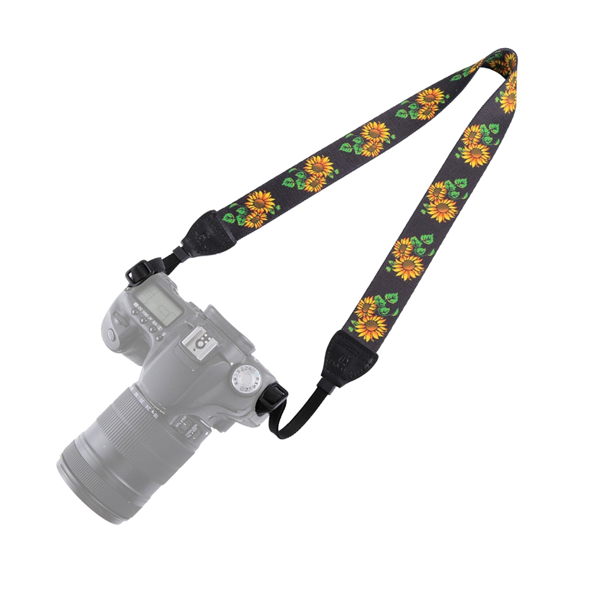 Curea de Umar PULUZ pentru Camere Foto DSLR si Mirrorless – Universala, Reglabila, Floarea Soarelui