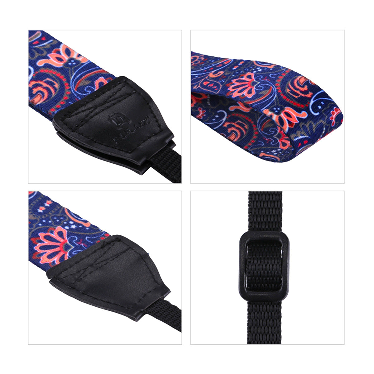 Curea de Umar PULUZ pentru Camere Foto DSLR si Mirrorless – Universala, Reglabila, Vintage Floral