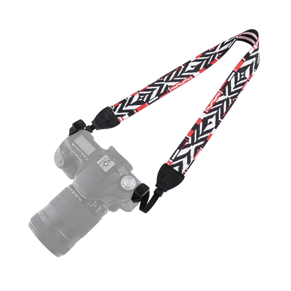 Curea de Umar PULUZ pentru Camere Foto DSLR si Mirrorless – Universala, Reglabila, Vintage Rosu