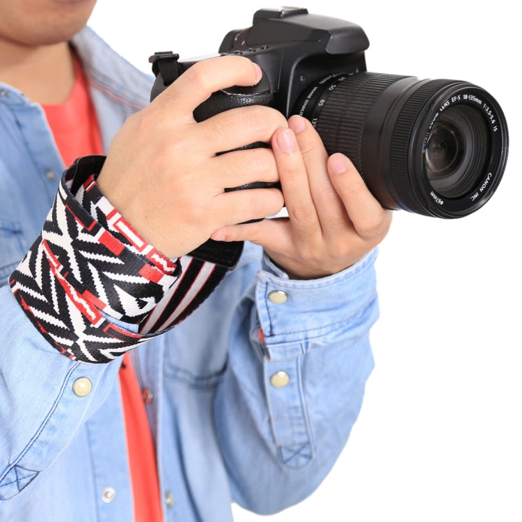Curea de Umar PULUZ pentru Camere Foto DSLR si Mirrorless – Universala, Reglabila, Vintage Rosu