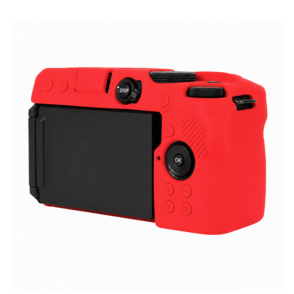 Husa Silicon pentru Nikon Z30 – Protectie Body Anti-zgarieturi, Decupaje Precise, Rosu Intens