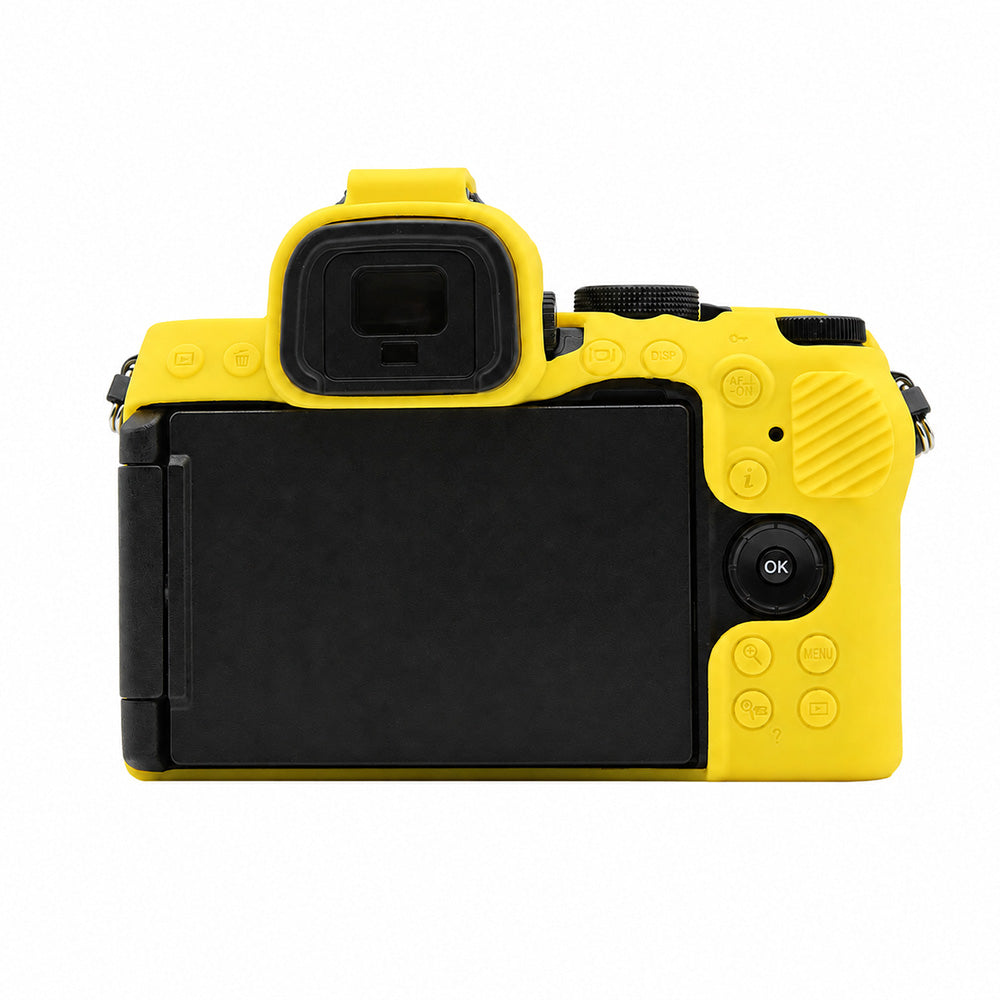 Husa Silicon pentru Nikon Z50II - Protectie Body Anti-zgarieturi, Decupaje Precise, Galben Intens