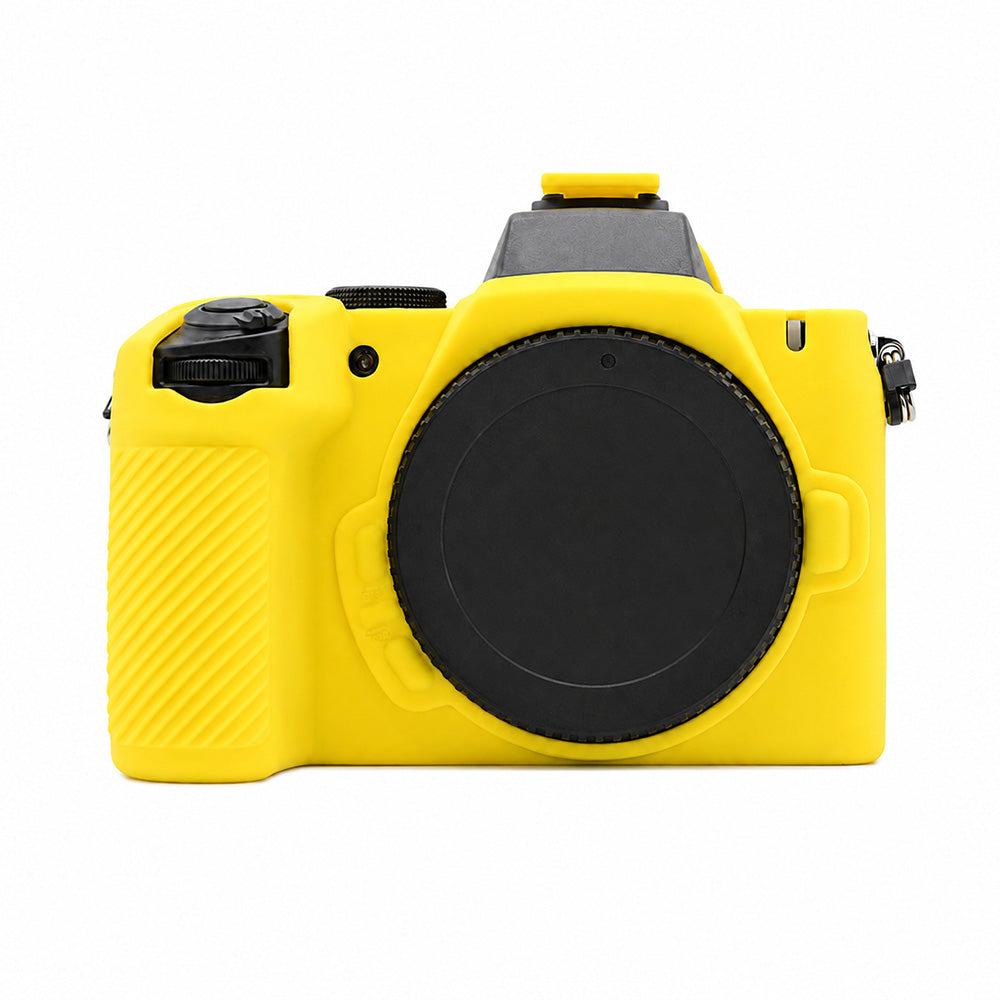 Husa Silicon pentru Nikon Z50II - Protectie Body Anti-zgarieturi, Decupaje Precise, Galben Intens