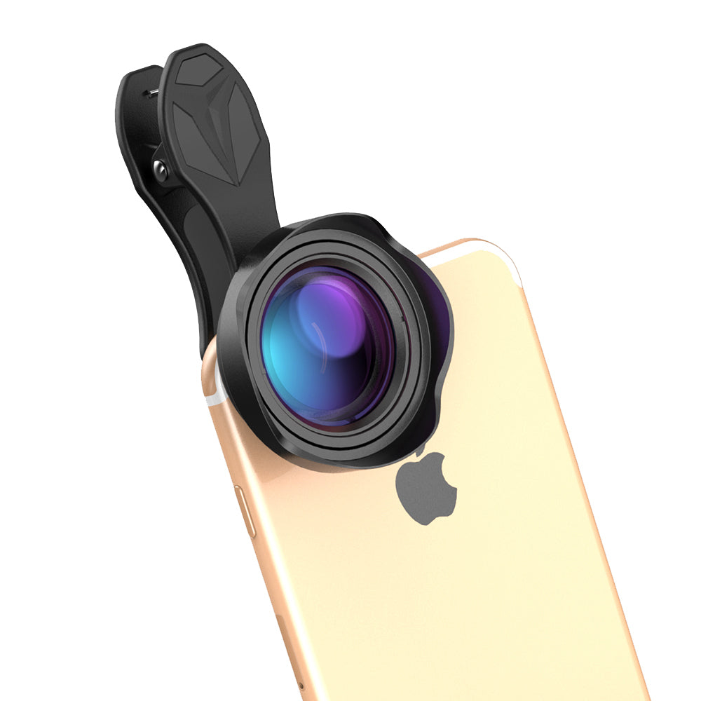 Apexel 15mm 0.5X Wide Lens pentru telefon, potrivita pentru peisaje, vloguri, interioare si cadre de grup