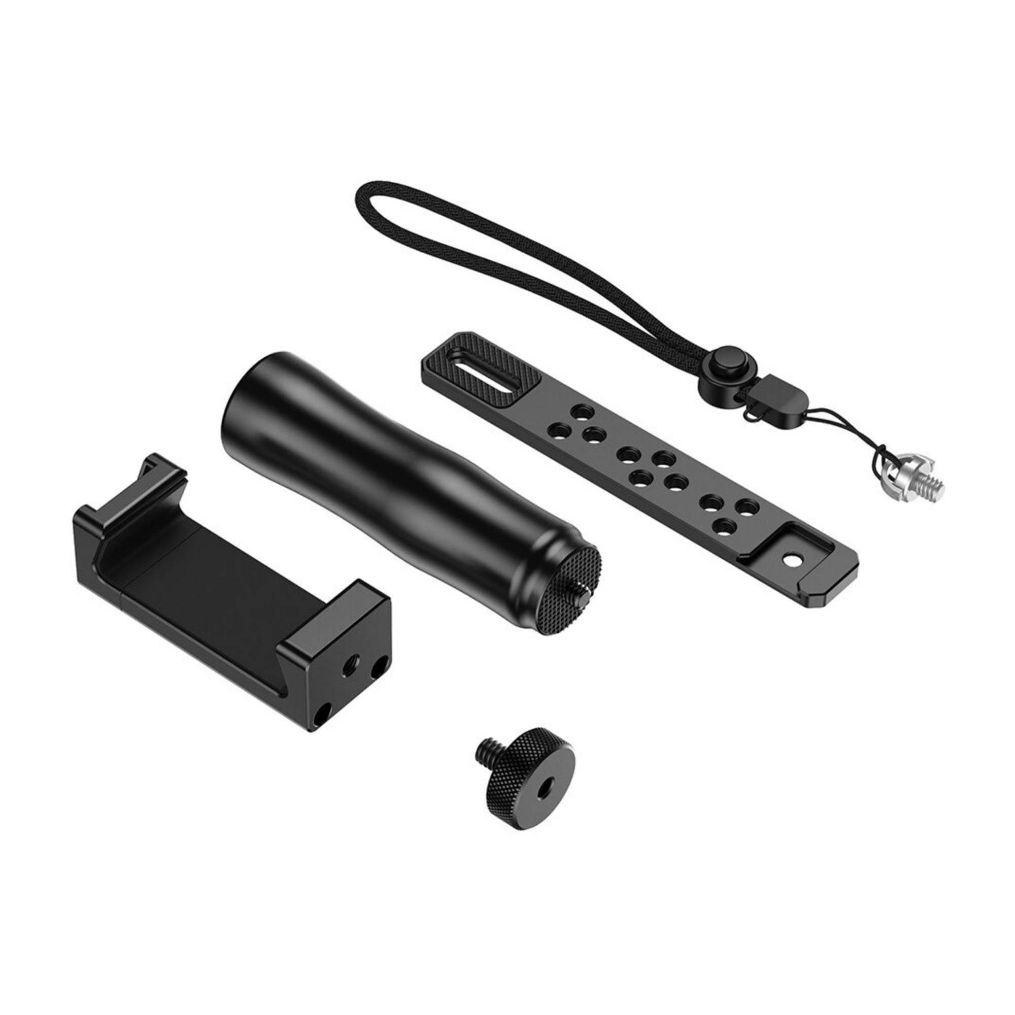 Apexel APL-VG01 cu extension bracket si phone holder pentru setup compact de filmare cu smartphone-ul