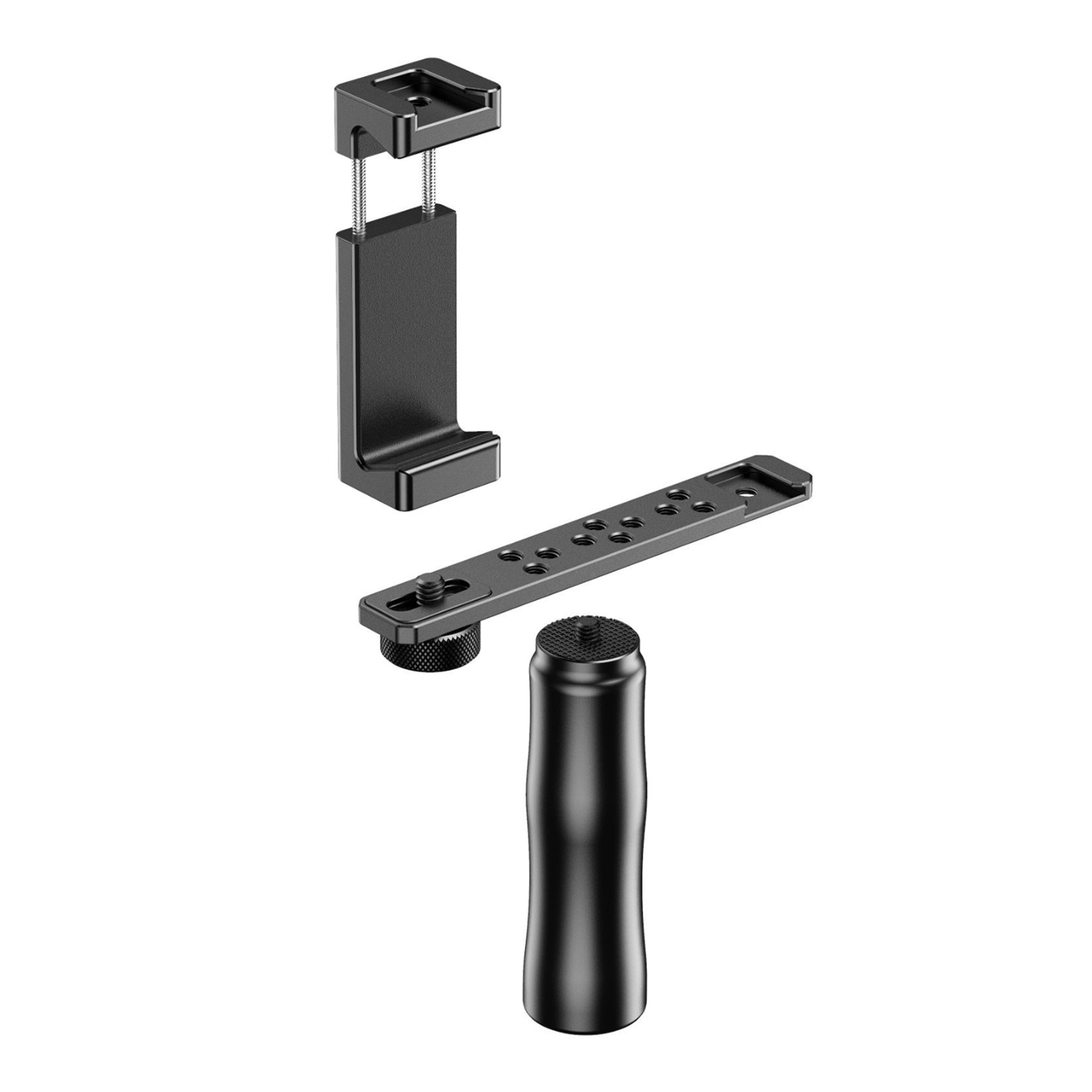 Apexel APL-VG01 smartphone video rig pentru filmari din mana, live streaming si continut social media