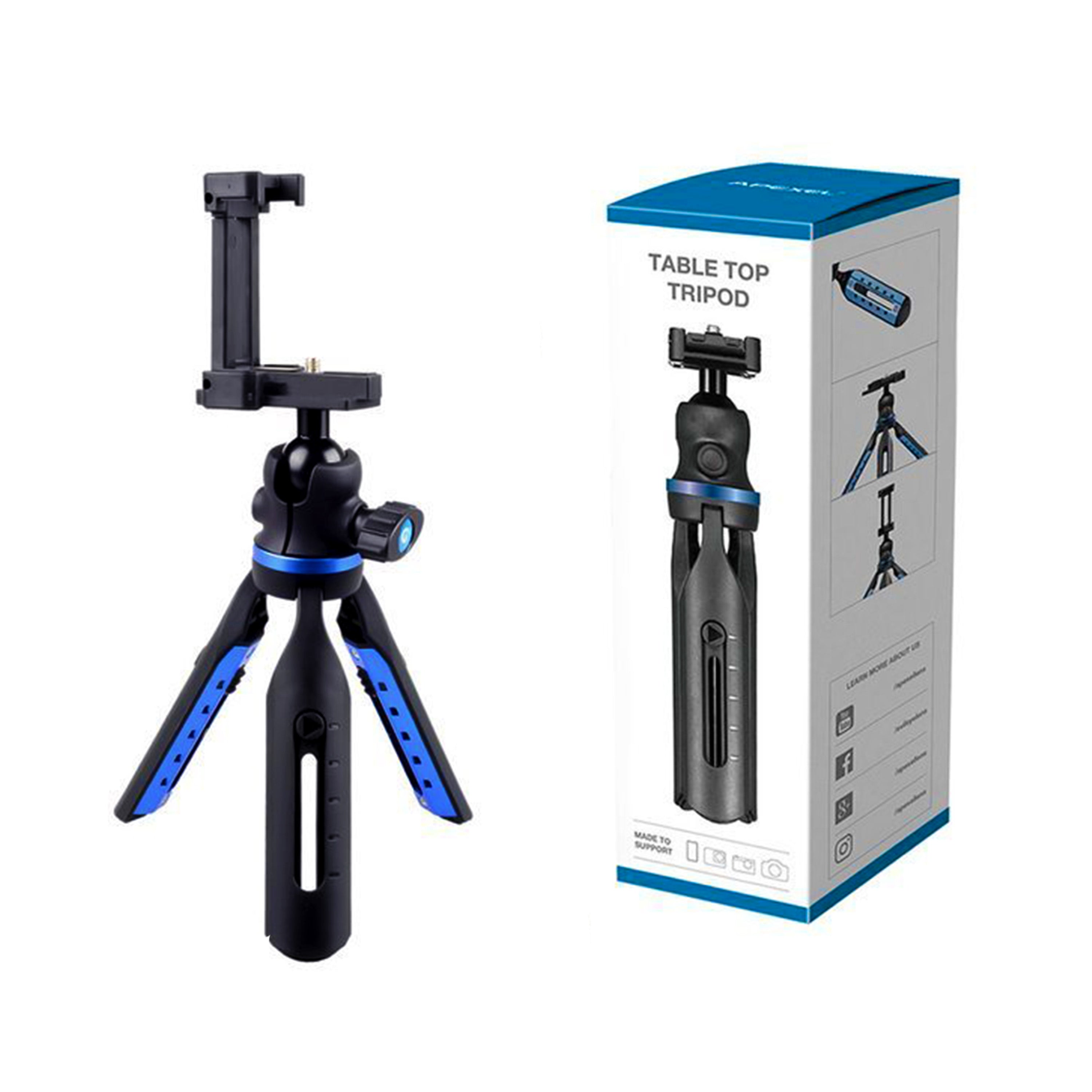 Mini trepied Apexel JJ06 pentru calatorii, birou si filmari acasa cu telefonul sau camera compatibila