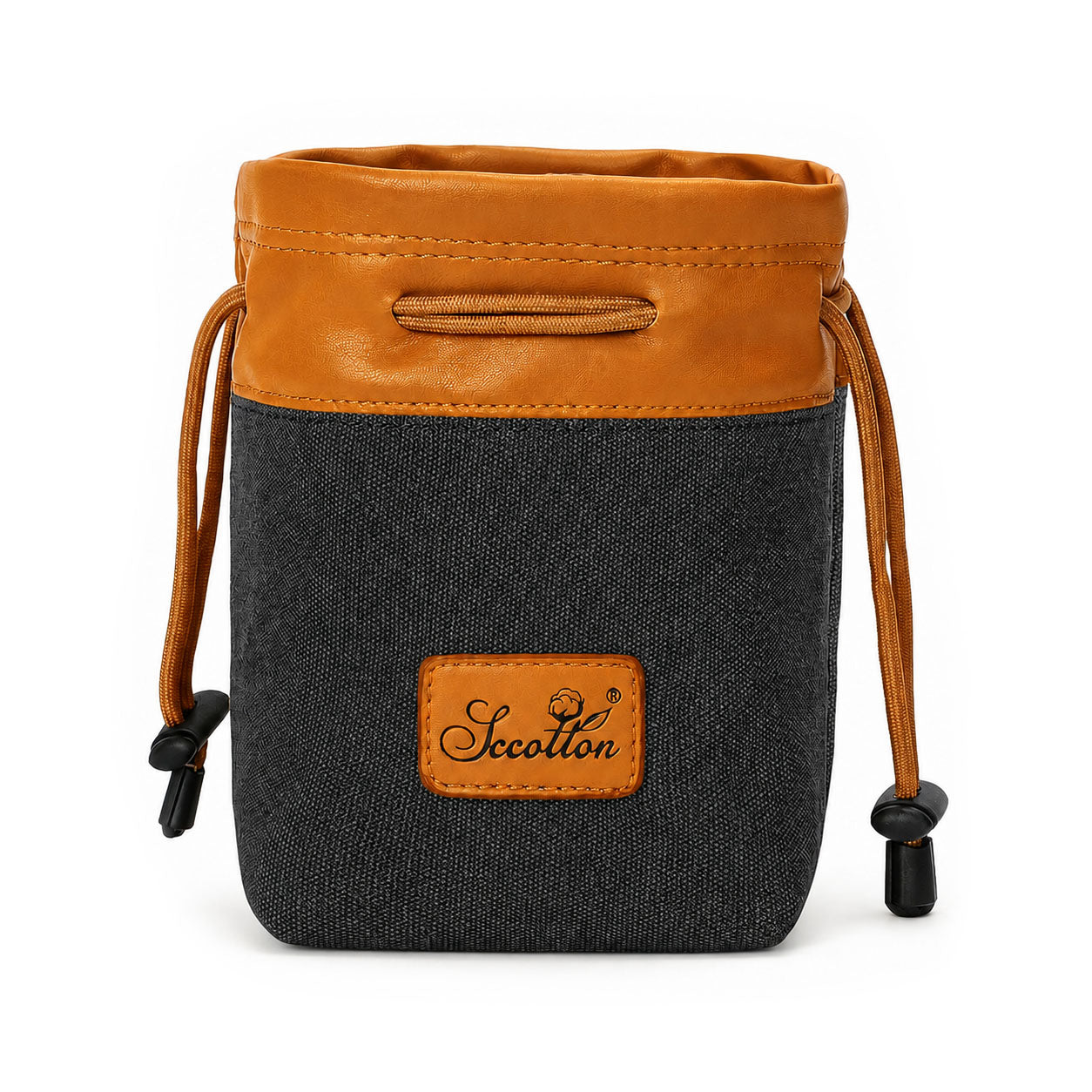 Geanta Foto S.C.COTTON 18 x 10.5 x 11 cm - Interior Fleece, Exterior Impermeabil, Negru